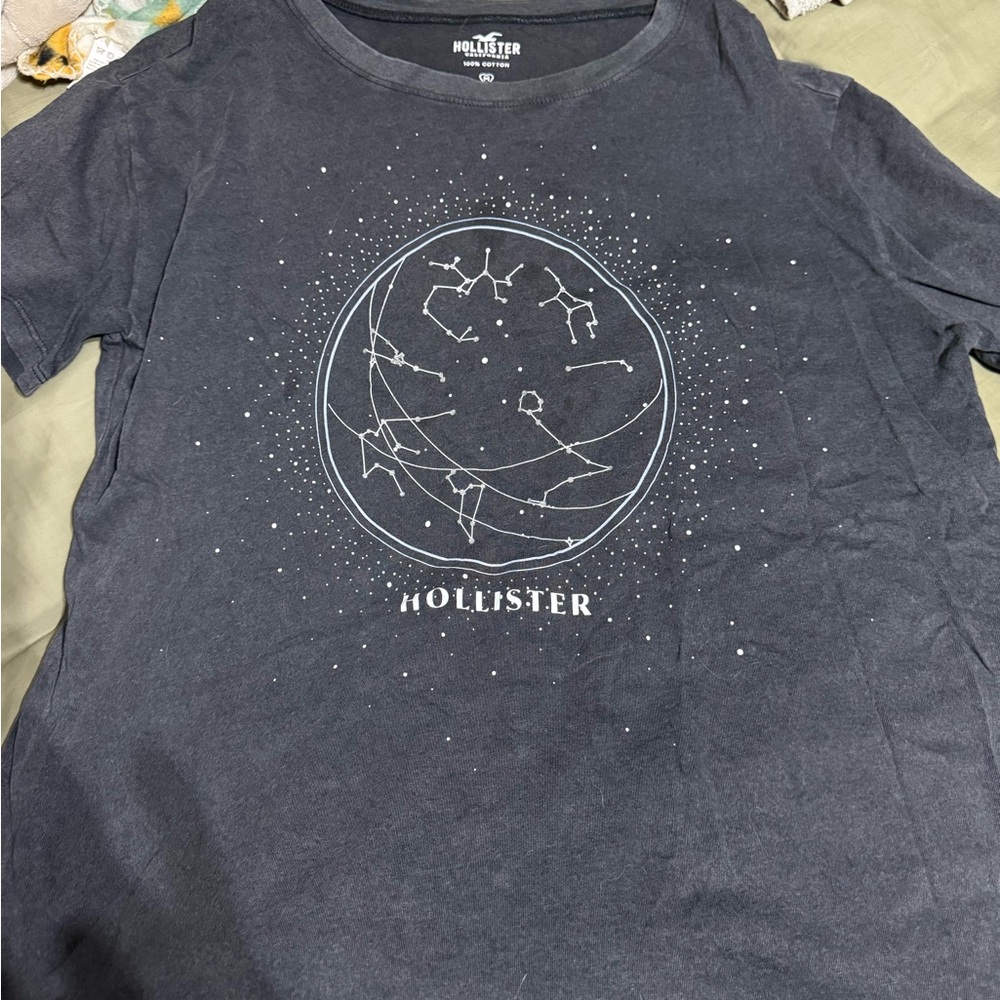Hollister Black Cotton Tee